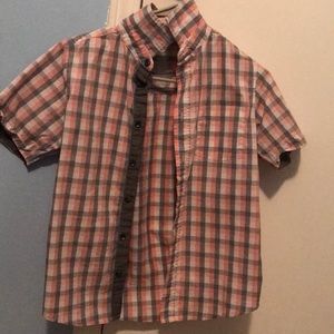 Boys short sleeve flanel